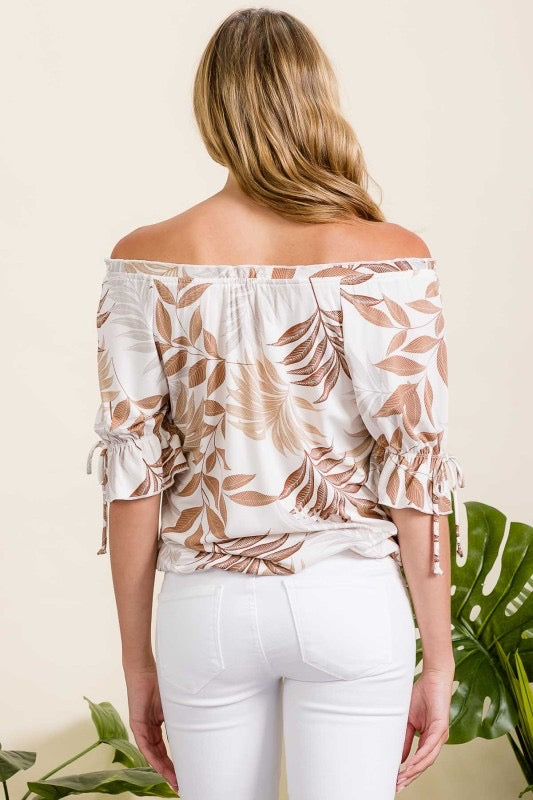 
                  
                    Tropical Ity Baby Ruffle Necktie Sleeve Peasant
                  
                