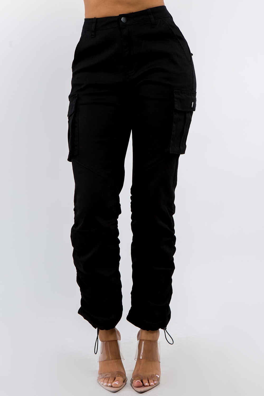 High Waisted Cargo Joggers