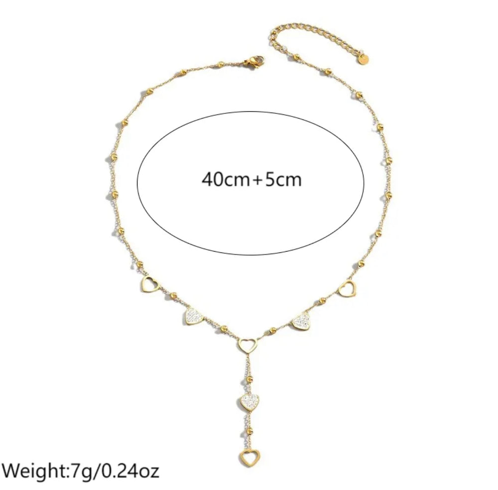 
                  
                    sweet simple style heart shape 304 stainless rhinestones 14k gold plated
                  
                