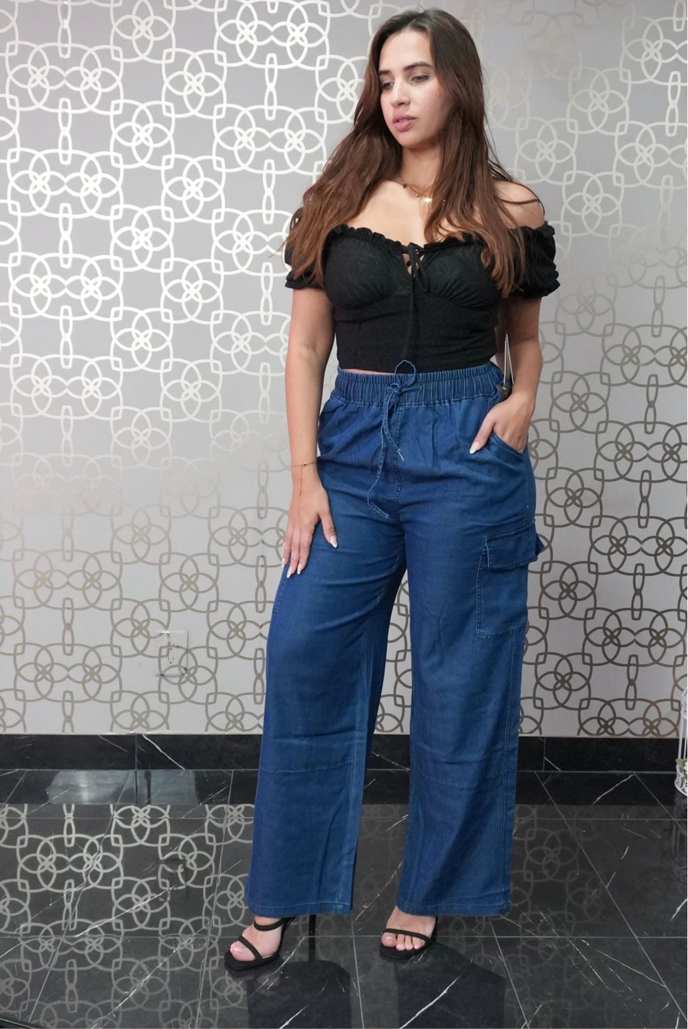 Tencel Cargo Baggy Pants