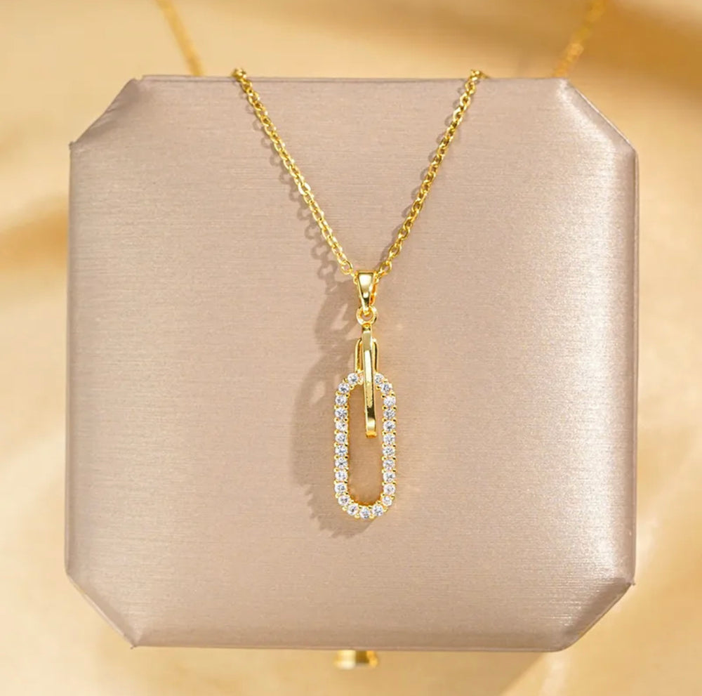 Titanium steel 18k gold plated IG style elegant simple