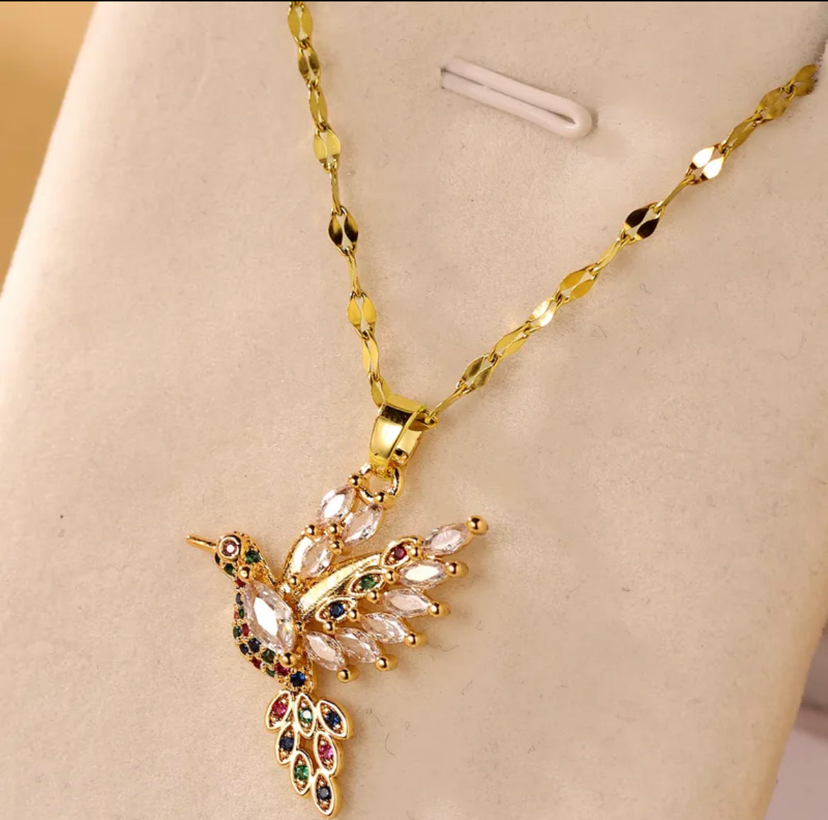 
                  
                    Jewelry Elegant Glam Luxurious Bird Stainless Steel Zircon Plating Inlay Pendant Necklace
                  
                