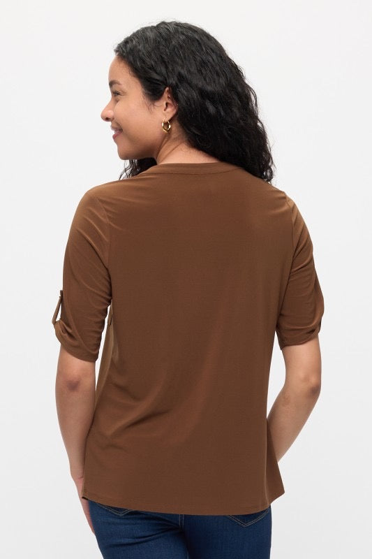 
                  
                    Half Placket Hardware Roll Tab Shirt
                  
                